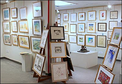Leonard Baskin, Barry Moser, Leonard Nimoy and childrens illustrators like Jerry Pinkney, Grace Lin, Maurice Sendak,Alice Provensen, Mo Willems and many more at Michelson Gallery